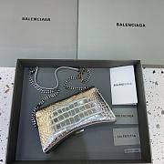 Balenciaga Hourglass Chain Silver Wallet - 3