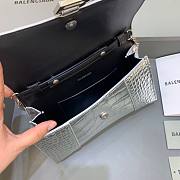 Balenciaga Hourglass Chain Silver Wallet - 6