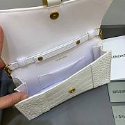 Balenciaga Hourglass Chain White Wallet - 5