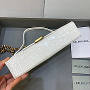 Balenciaga Hourglass Chain White Wallet - 6