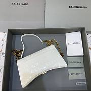 Balenciaga Hourglass Chain White Wallet - 3