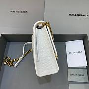 Balenciaga Hourglass Chain White Wallet - 2