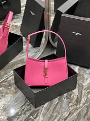 YSL LE 5 À 7 HOBO BAG IN PINK SMOOTH LEATHER - 1