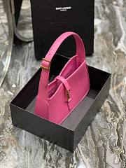 YSL LE 5 À 7 HOBO BAG IN PINK SMOOTH LEATHER - 5