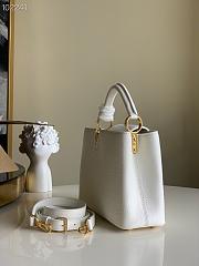 Louis Vuitton Capucine White PM - 3