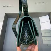 Balenciaga Gossip Small Green Crocodile Bag - 2