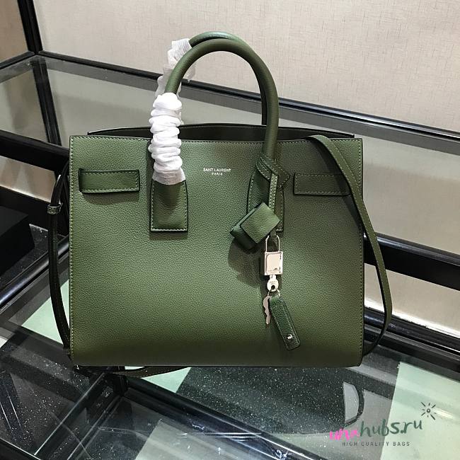 YSL Sac De Jour Green Medium Bag - 1