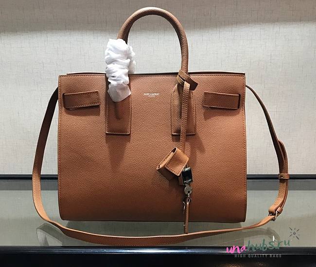 YSL Sac De Jour Green Brown Bag - 1