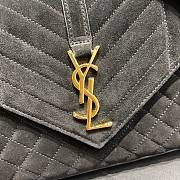 YSL suede black small envelope bag - 5