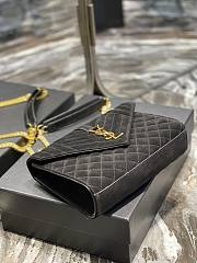 YSL suede black small envelope bag - 4