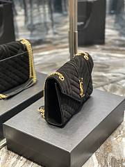 YSL suede black small envelope bag - 2