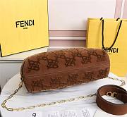 Fendi first brown medium suede bag - 5