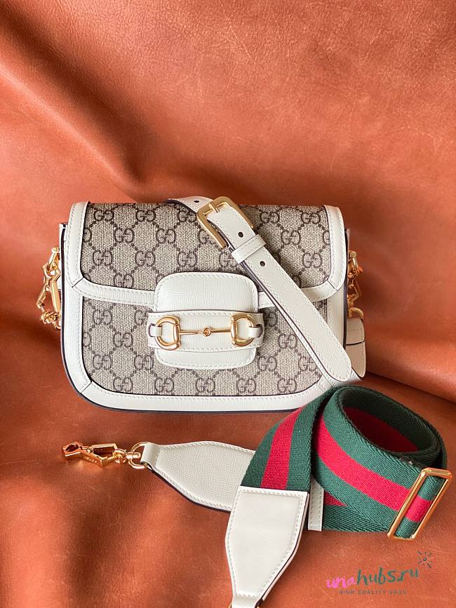 GUCCI mini 1955 Horsebit white bag - 1