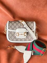 GUCCI mini 1955 Horsebit white bag - 1