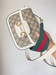 GUCCI mini 1955 Horsebit white bag - 2