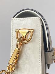 GUCCI mini 1955 Horsebit white bag - 3