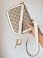 GUCCI mini 1955 Horsebit white bag - 5