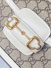 GUCCI mini 1955 Horsebit white bag - 6