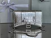 Balenciaga Hourglass Chain Silver Wallet 19cm - 1