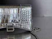 Balenciaga Hourglass Chain Silver Wallet 19cm - 4