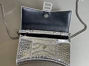 Balenciaga Hourglass Chain Silver Wallet 19cm - 2