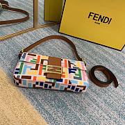 Fendi coloful shoulder baguette bag - 3