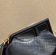 Fendi First Bag Crocodile Black 32cm - 3