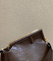 Fendi First Bag Crocodile Brown 32cm - 6