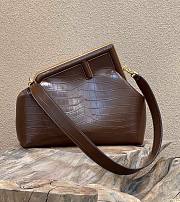 Fendi First Bag Crocodile Brown 32cm - 1