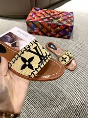 LV slippers Raffia Black - 4