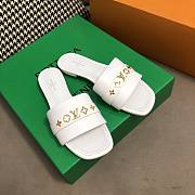 Louis Vuitton White Slippers - 1