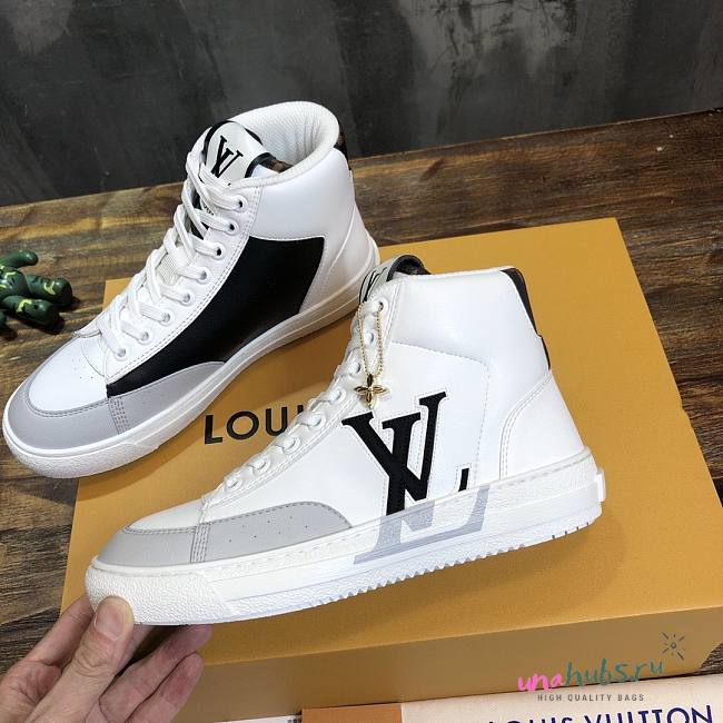 Louis Vuitton White High Sneaker  - 1