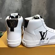 Louis Vuitton White High Sneaker  - 4