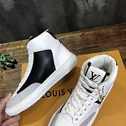 Louis Vuitton White High Sneaker  - 5