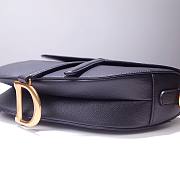 Dior saddle bag original grain leather black 25 cm - 5