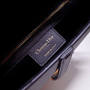 Dior saddle bag original grain leather black 25 cm - 4