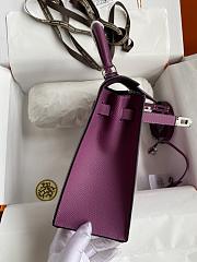 Hermes Epsom Kelly Purple 25cm - 4