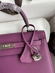 Hermes Epsom Kelly Purple 25cm - 3