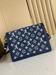 Louis Vuitton Mini Dauphine Blue Denim Leather M59609  - 6