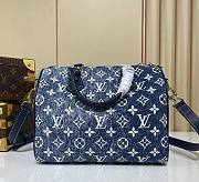 LV Speedy Bandouliere 25 Denim Blue - 1