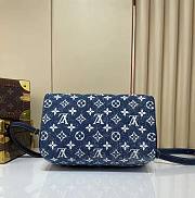 LV Speedy Bandouliere 25 Denim Blue - 3