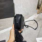 YSL Black Small Quilted All Black Lou Camera Bag - 2