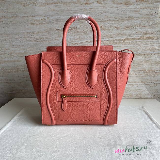 Celine Luggage Micro Orange Bag 27cm - 1