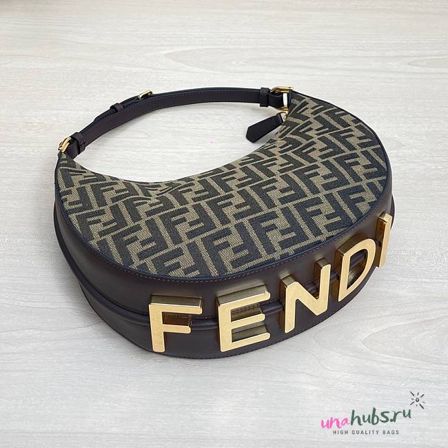 Fendi Hobo FF Monogram Bag  - 1