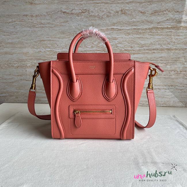 Celine Nano Luggage Orange Bag 20cm - 1