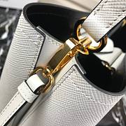  Prada Medium Saffiano Leather White Bag - 2