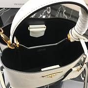  Prada Medium Saffiano Leather White Bag - 3