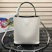  Prada Medium Saffiano Leather White Bag - 4