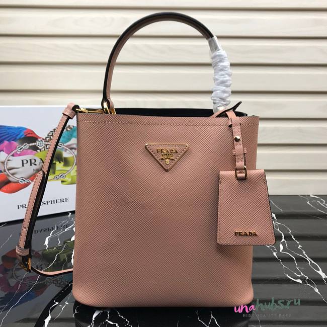 Prada Medium Saffiano Leather Beige Bag - 1