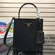 Prada Medium Saffiano Leather Black Bag - 1